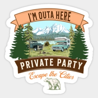 Escape to the Country Sticker